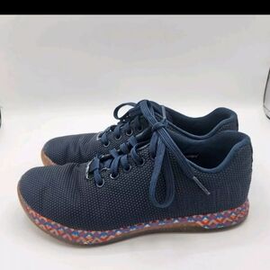 Nobull Superfabric Trainer Chevron Navy Sneakers Women's Size 8.5 Mens Size 7